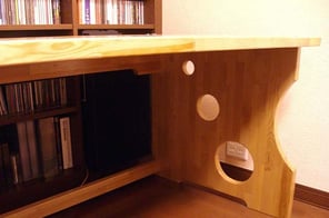 新入りの机