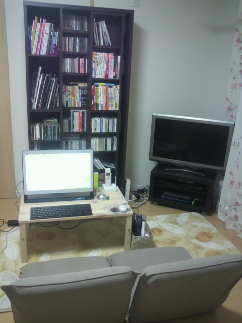 ここで座ってぼんやり。
