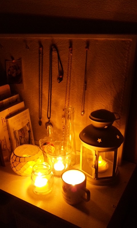 Vanilla candle night