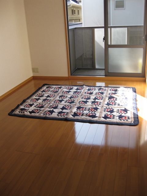 まだ何にもない部屋。