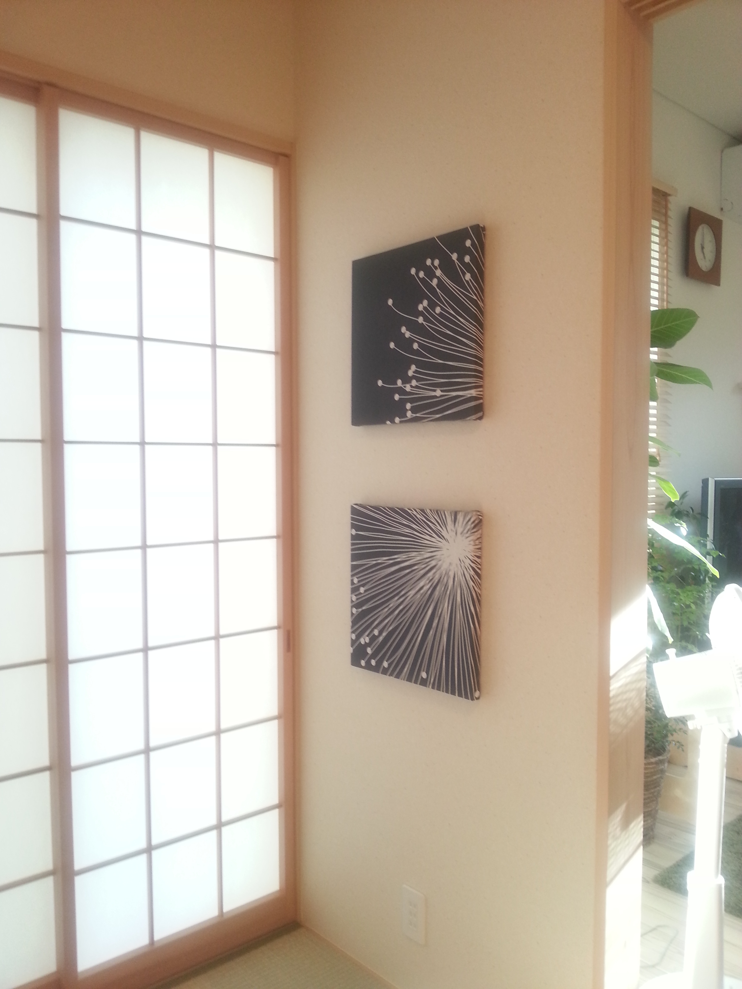 和室にファブリック