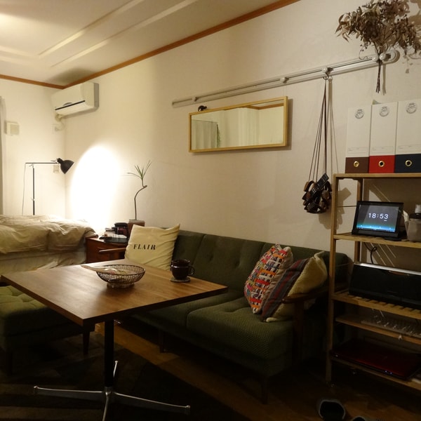 部屋の西側　2014,4