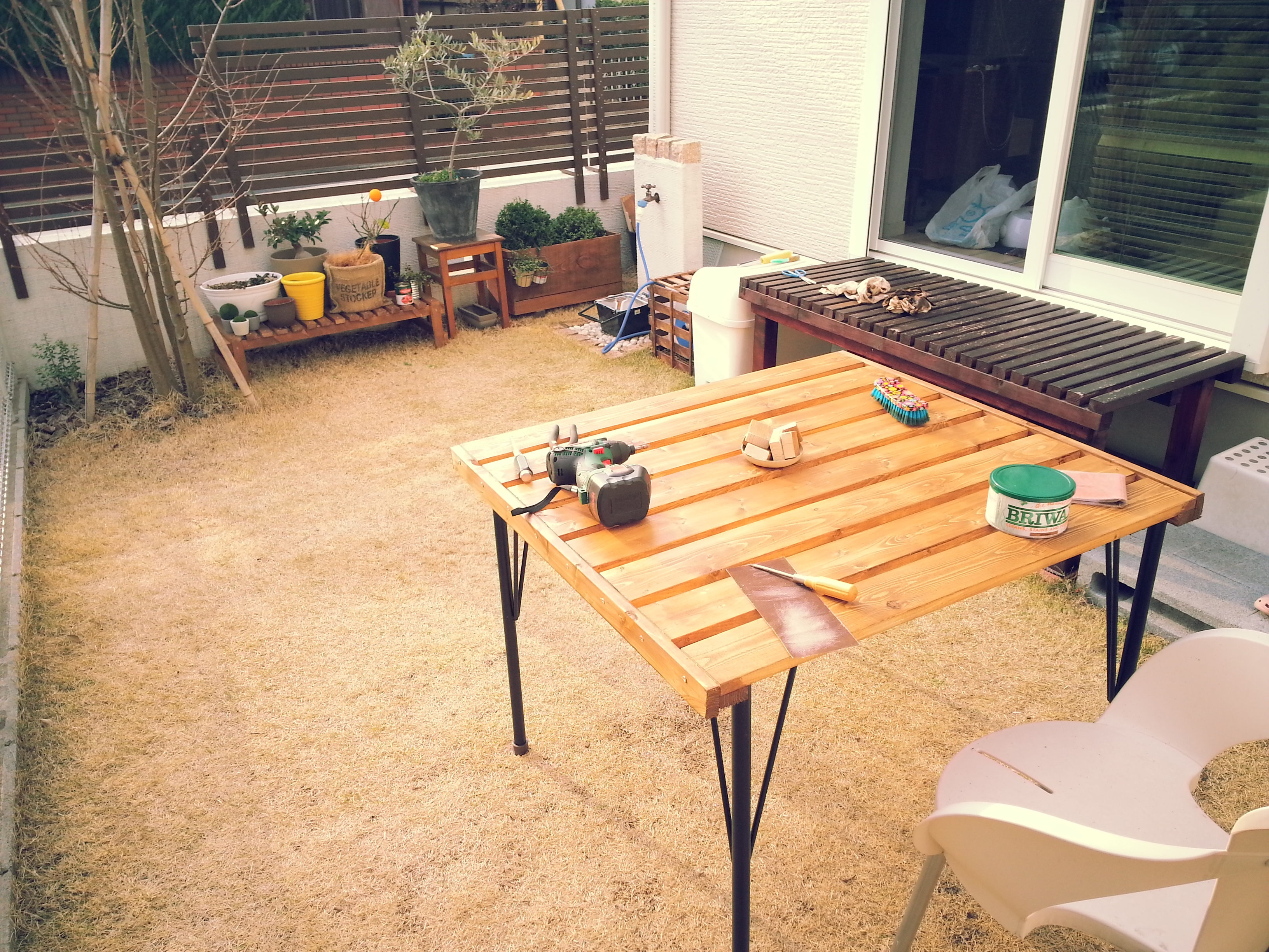 DIY!ガーデンテーブル