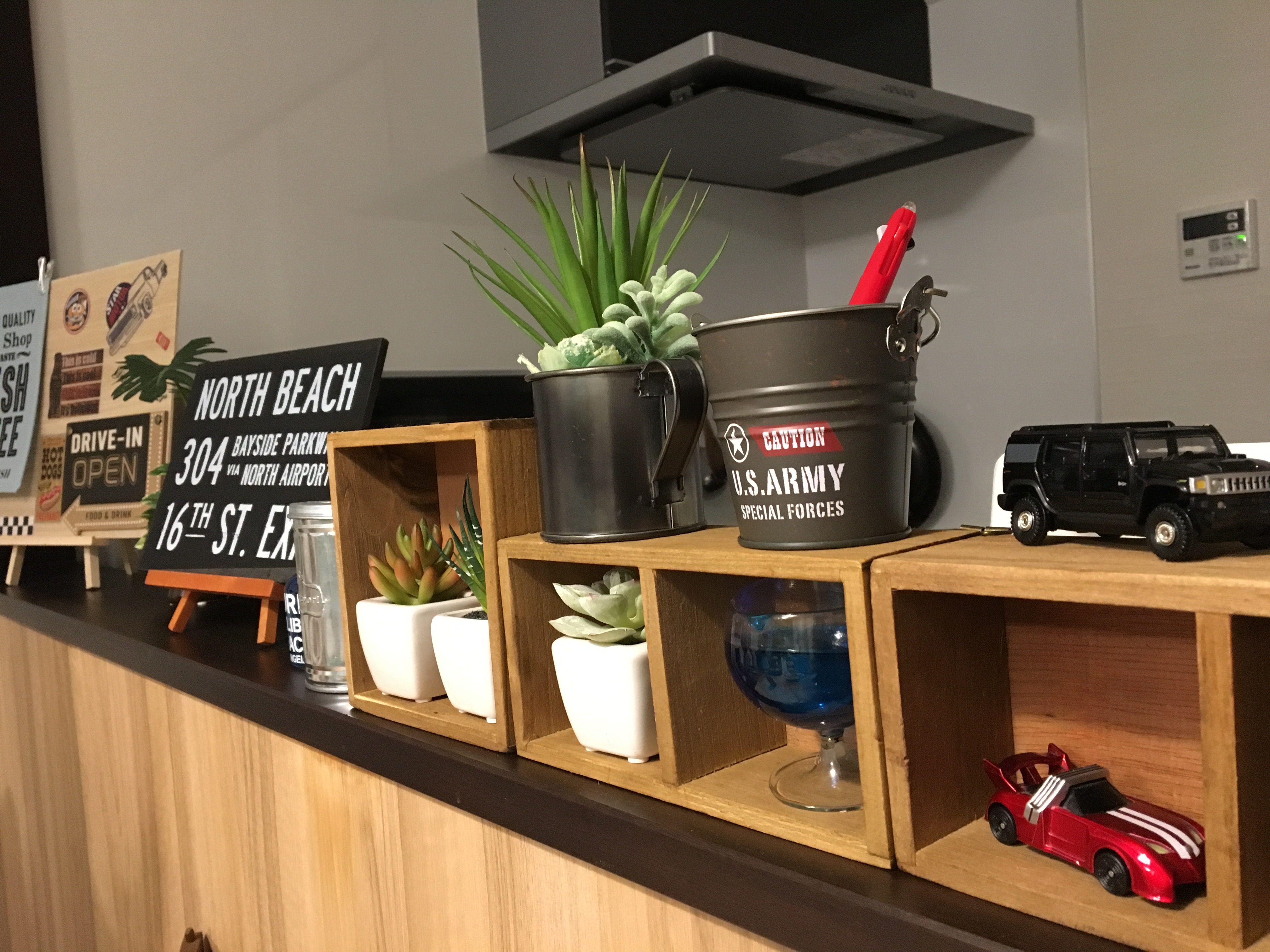 セリアでカフェ風インテリア